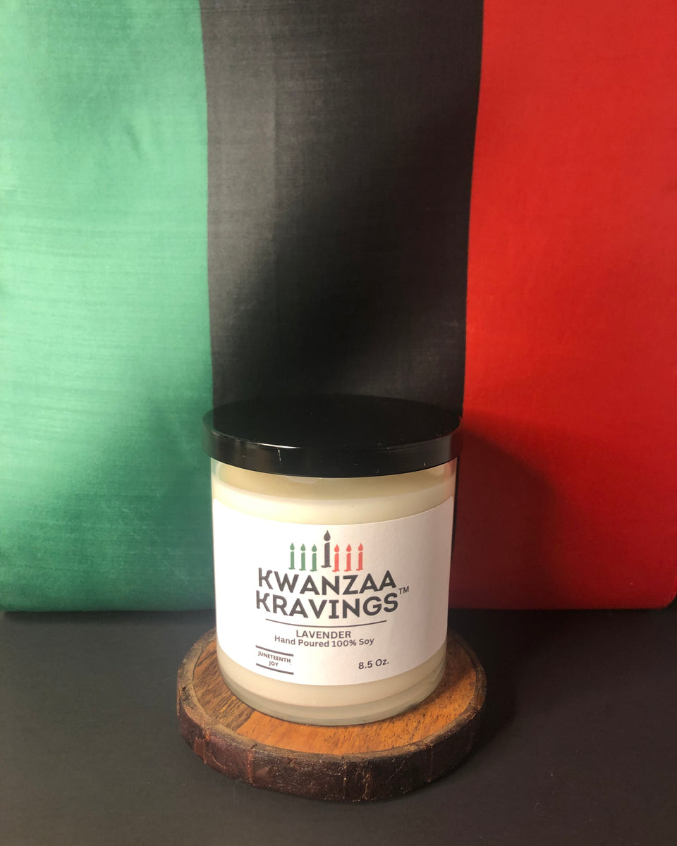 KWANZAA KRAVINGS™  Lavender 8.5oz. Soy Scented Candle