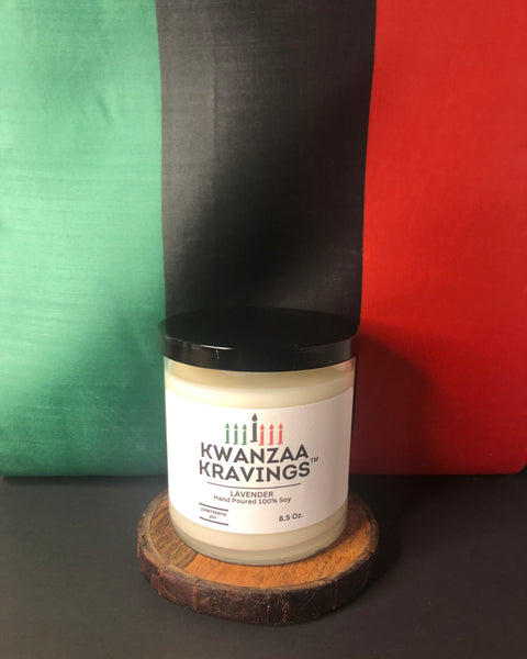 KWANZAA KRAVINGS™  Lavender 8.5oz. Soy Scented Candle